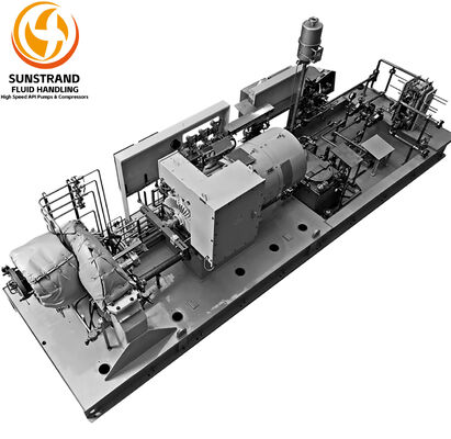 قیمت خوب کمپرسورهای گازی فرآیند چند مرحله ای با گیره یکپارچه LF 2X80 کمپرسور پایه نصب شده آنلاین